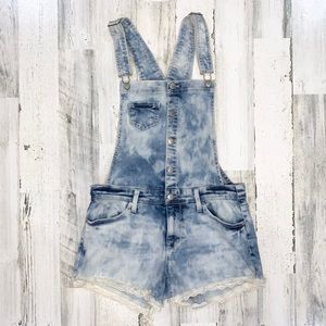 Mossimo Supply | Denim Lace Short Romper